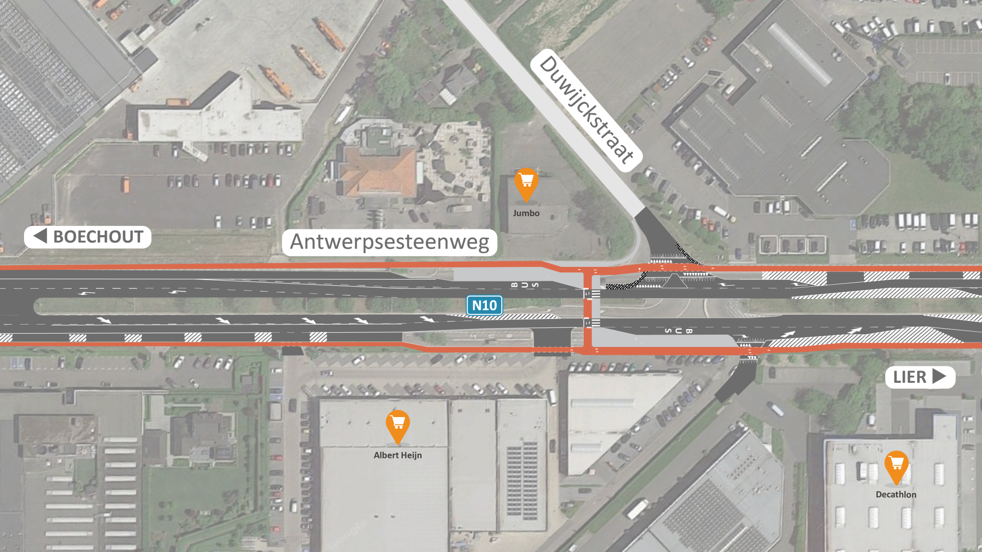 N10 Antwerpsesteenweg Lier - Ontwerpplan (deel 1)